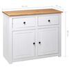 vidaXL Buffet Blanc 93x40x80 cm Pin Gamme Panama
