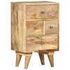 vidaXL Table de chevet 36 x 30 x 60 cm Bois de manguier massif