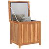 vidaXL Boîte de rangement de jardin 60x50x58 cm Bois de teck solide