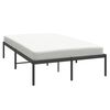 vidaXL Cadre de lit m&eacute;tal sans matelas noir 135x190 cm
