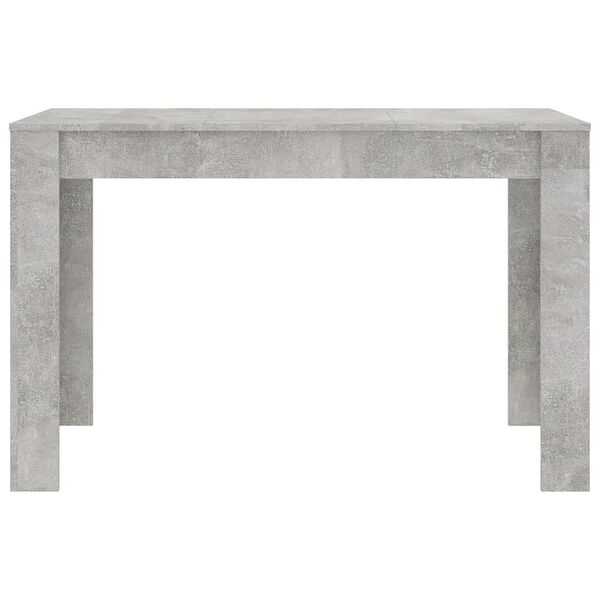 vidaXL Table &agrave; manger Gris b&eacute;ton 120x60x76 cm Bois d'ing&eacute;nierie