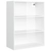 vidaXL Armoire murale suspendue Blanc brillant 69,5x32,5x90 cm