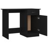 vidaXL Bureau Noir 100x50x76 cm Bois d’ingénierie