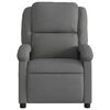 vidaXL Fauteuil inclinable en tissu gris fonc&eacute;