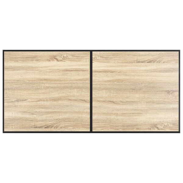 vidaXL Table de salle &agrave; manger Ch&ecirc;ne 160x80x75 cm MDF