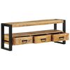 vidaXL Meuble TV 120x30x45 cm Bois massif de manguier