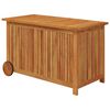 vidaXL Bo&icirc;te de rangement de jardin avec roues 90x50x58 cm Bois acacia