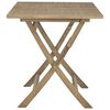 vidaXL Table de jardin pliante gris 120x70x75 cm bois de teck solide