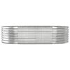 vidaXL Lit surélevé de jardin Acier galvanisé Argenté