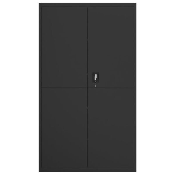 vidaXL Classeur noir 105x40x180 cm acier