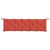 vidaXL Coussin de banc de jardin rouge m&eacute;lang&eacute; 180x50x7 cm tissu