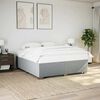 vidaXL Cadre de lit sans matelas gris clair tissu