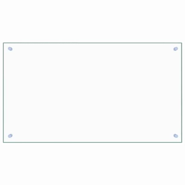 vidaXL Dosseret de cuisine Transparent 90x50 cm Verre tremp&eacute;