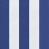 vidaXL Coussin de chaise longue rayures bleues/blanches tissu oxford