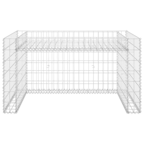 vidaXL Garage tondeuse à gazon lit surélevé 110x80x60 cm Fil en acier