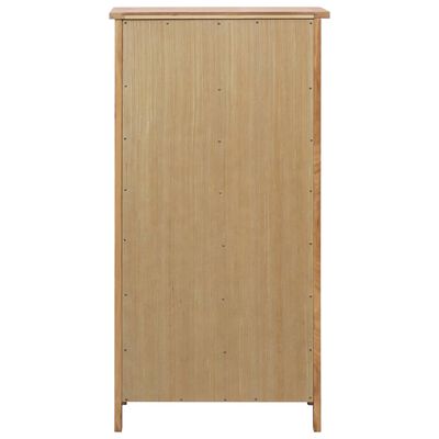 vidaXL Armoire à chaussures 76x37x105 cm Bois de chêne solide