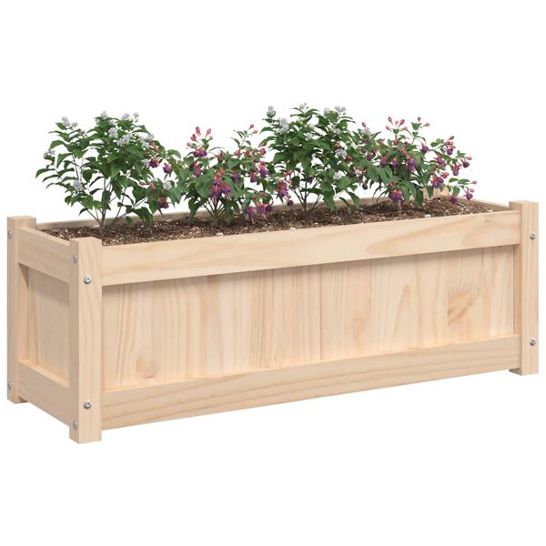 vidaXL Jardini&egrave;re d'ext&eacute;rieur 90x31x31 cm bois de pin massif