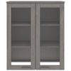 vidaXL Dessus de buffet HAMAR Gris clair 85x35x100 cm Bois de pin