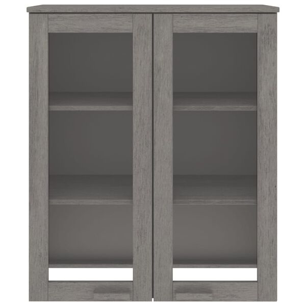 vidaXL Dessus de buffet HAMAR Gris clair 85x35x100 cm Bois de pin