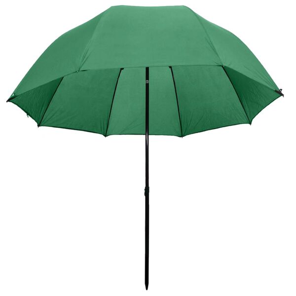 vidaXL Parapluie de pêche Vert 300x240 cm