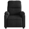 vidaXL Fauteuil inclinable de massage &eacute;lectrique noir tissu microfibre