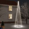 vidaXL Arbre de No&euml;l c&ocirc;ne 1134 LED blanc froid 230x800 cm