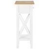 vidaXL Table d'appoint Blanc 27 x 27 x 65,5 cm Bois