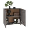 vidaXL Buffet HAMAR Gris clair 85x35x80 cm Bois massif de pin