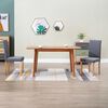 vidaXL Chaises &agrave; manger lot de 2 gris clair tissu