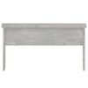 vidaXL Table basse gris béton 80x50,5x41,5 cm bois d'ingénierie
