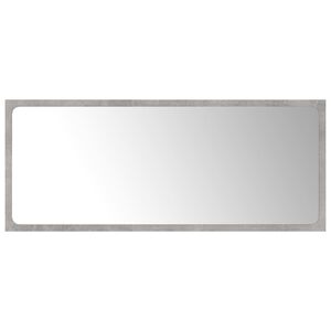 vidaXL Miroir de salle de bain Gris b&eacute;ton 90x1,5x37 cm Agglom&eacute;r&eacute;