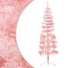 vidaXL Demi sapin de No&euml;l artificiel mince avec support Rose 150 cm