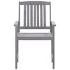vidaXL Ensemble à manger d'extérieur 5 pcs Gris Bois d'acacia solide