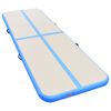 vidaXL Tapis gonflable de gymnastique avec pompe 400x100x10cm PVC Bleu