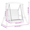 vidaXL Balancelle bois massif d'épicéa avec finition en teck