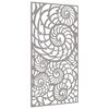 vidaXL D&eacute;coration murale de jardin 105x55 cm acier corten design coque