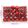 vidaXL Ensemble de boules de No&euml;l 111 pi&egrave;ces rouge polystyr&egrave;ne