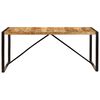 vidaXL Table à manger Bois de manguier brut 180 cm