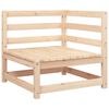 vidaXL Canap&eacute;s d'angle de jardin 2 pcs 70x70x67 cm bois de pin massif