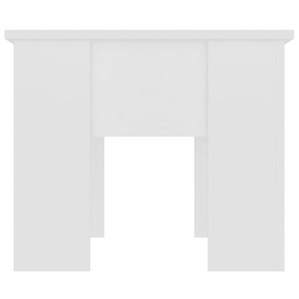 vidaXL Table basse Blanc 79x49x41 cm Bois d'ingénierie