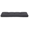vidaXL Coussin de palette anthracite 120x40x12 cm tissu
