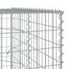 vidaXL Panier gabion avec couvercle 500x100x200 cm fer galvanis&eacute;