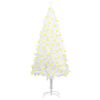 vidaXL Arbre de Noël artificiel pré-éclairé blanc 120 cm