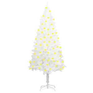 vidaXL Arbre de No&euml;l artificiel pr&eacute;-&eacute;clair&eacute; blanc 120 cm
