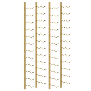 vidaXL Casier &agrave; vin mural pour 24 bouteilles 2 pcs Dor&eacute; Fer