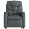 vidaXL Fauteuil inclinable de massage gris similicuir