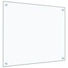 vidaXL Dosseret de cuisine Transparent 70x60 cm Verre tremp&eacute;