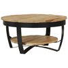vidaXL Table basse Bois massif de manguier brut 65x32 cm