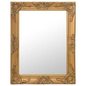 vidaXL Miroir mural style baroque 50x60 cm Dor&eacute;