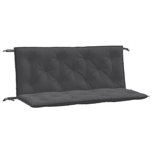 vidaXL Coussins de banc de jardin lot de 2 anthracite m&eacute;lang&eacute; tissu